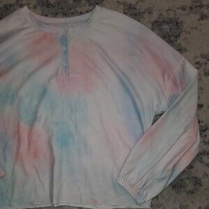 Tie Dye Light Tones Sweater || Medium || EUC